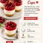 Cherry Cheesecake Cups
