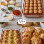 CHEESY BAKED CHICKEN MEATBALLS
