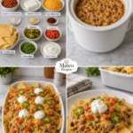 Crockpot Cheesy Beef Nachos