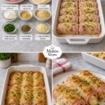 Baked Ham & Swiss Cheese Roll-Ups