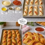 Cheesy Pepperoni Croissant Twists