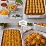 CHEESY SLOPPY JOE TATER TOT CASSEROLE