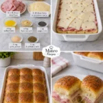 BAKED HAM & CHEESE HAWAIIAN ROLL SLIDERS