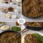 CLASSIC SALISBURY STEAK WITH MUSHROOM GRAVY