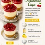 Lemon Cherry Cheesecake Cups
