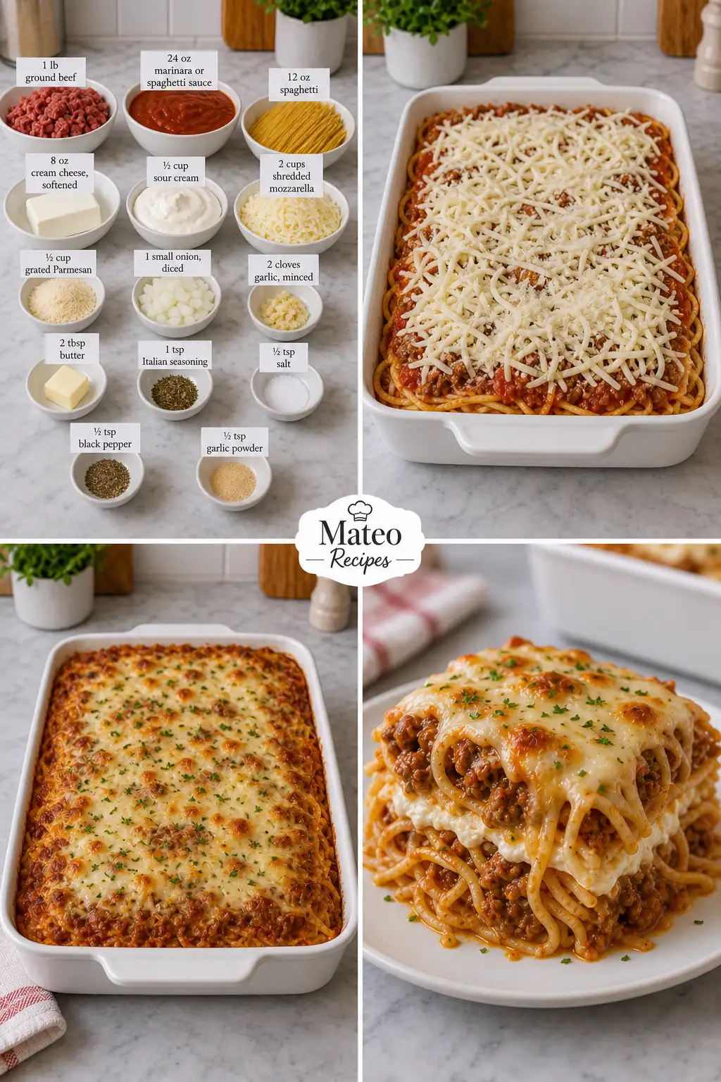 Baked Spaghetti with Cream Cheese